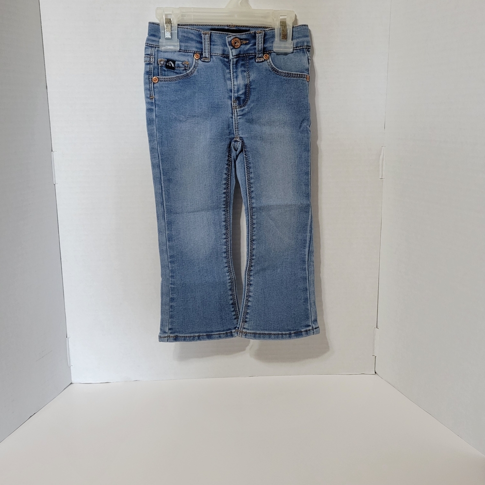 Jordache Toddler Girls Bootcut Jeans Size 2T Light Wash Denim Pants